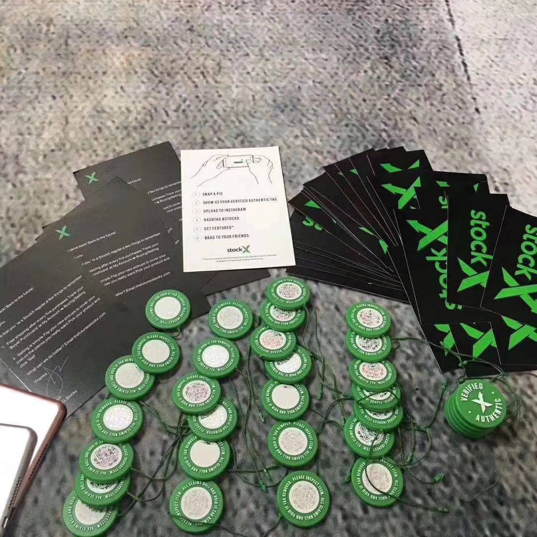 Stock X Green Tag, Card and Cut Out Sticker - 100% Authentic