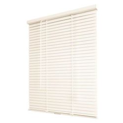 Alabaster Cordless 1 in. Room Darkening Vinyl Blind-47 in. W x 72 in. L (Actual Size 46.5 in. W x 72 in. L)