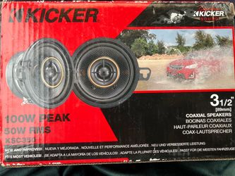 Kicker KSC350 3.5" Coaxial Car Speakers