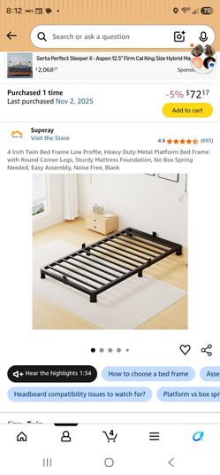 Twin Bed Frame