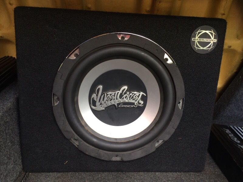 10 inch west coast customs by Orion subwoofer