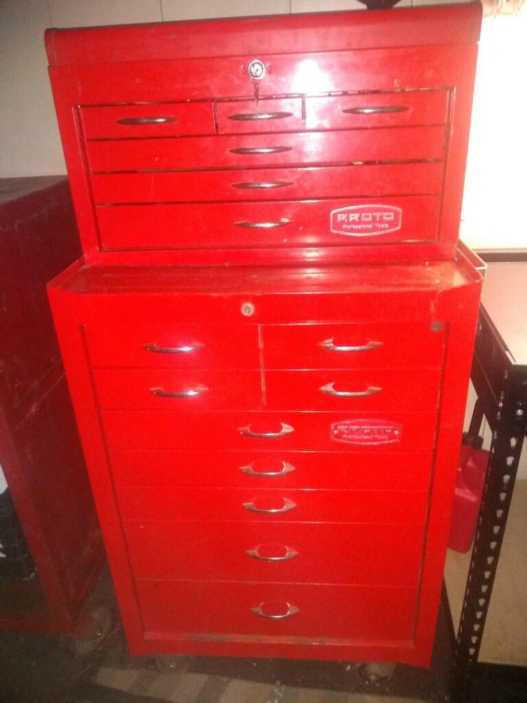 Proto Snap-On tool box with matching top box