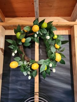 Artificial Lemon Door Wreath
