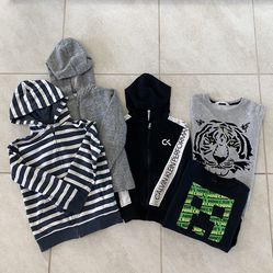 Bundle: Boys Hoodies & Sweatshirts Size 7/8