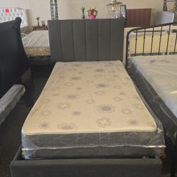 CAMA INDIVIDUAL (ONLY PINK OR GRAY) CON COLCHON 