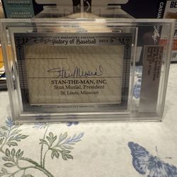 2014 Leaf cut Signature-Stan Musial 