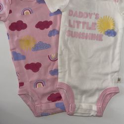 Huggies 2-pack Newborn Bodysuits 