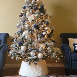 Pair Of Blue Accent Chairs