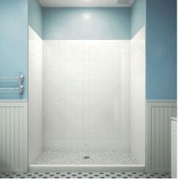 41.5 in. W x 76 in. H x 41.5 in. D 2-Piece Glue-UpShower Backwalls