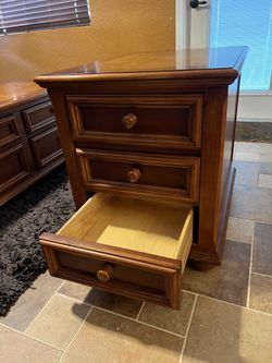 Solid Wood Table Set: Coffee Table & 2 End Tables