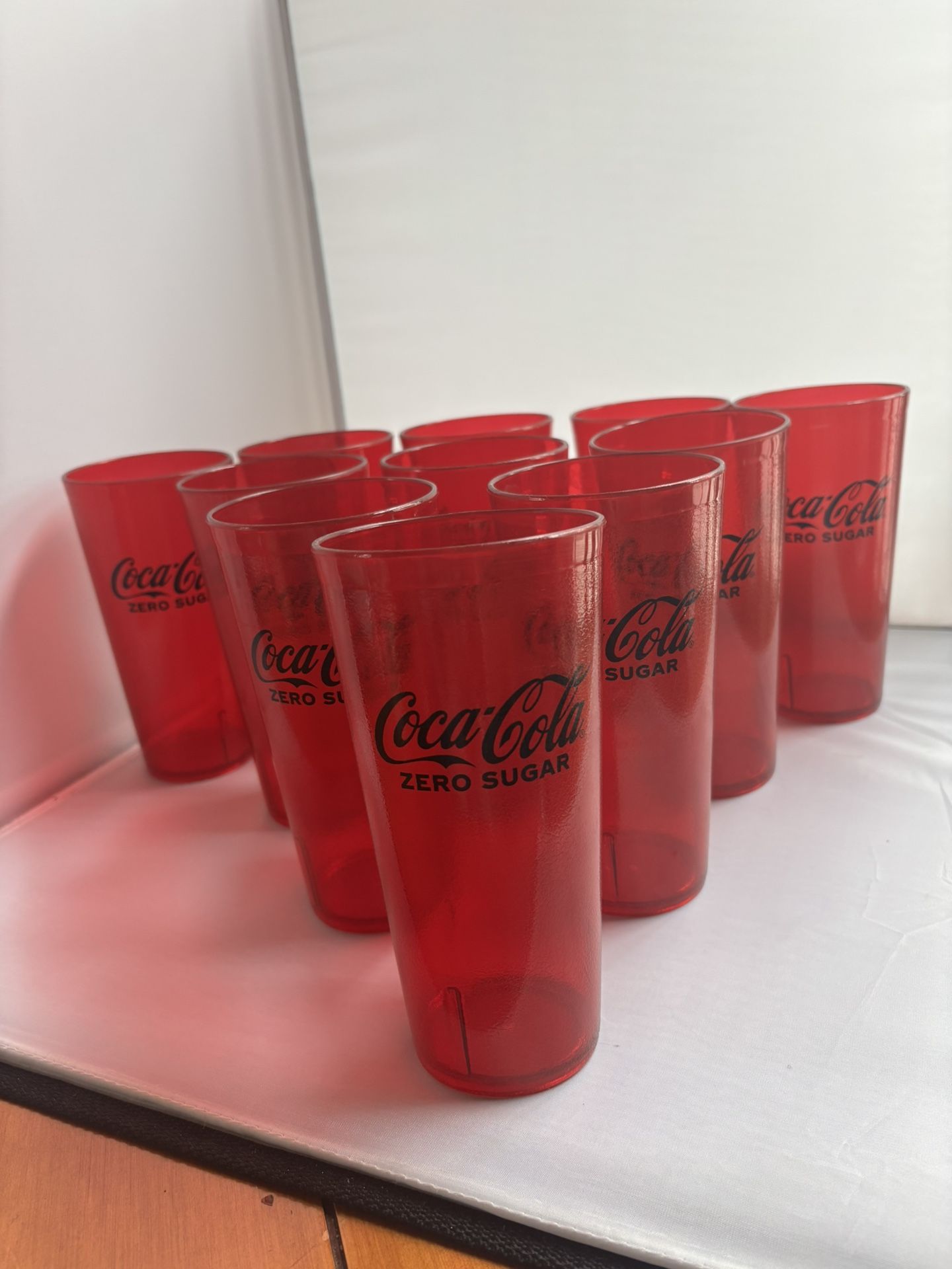 Red Coke Zero Plastic Cups