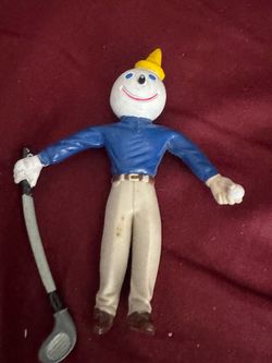 Vintage Jack in the Box Golfer Bendable Figure