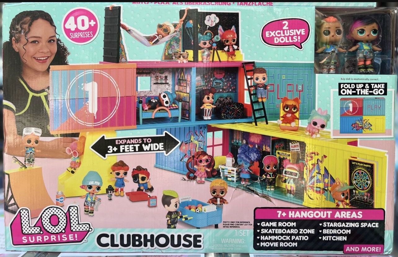Brandnew LOL surprise Clubhouse Playset With 40+ Surprises