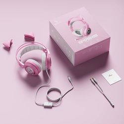 SOMIC G951s Pink Stereo Gaming Headset with Mic for PS4,Xbox,PC,Mobile Phone