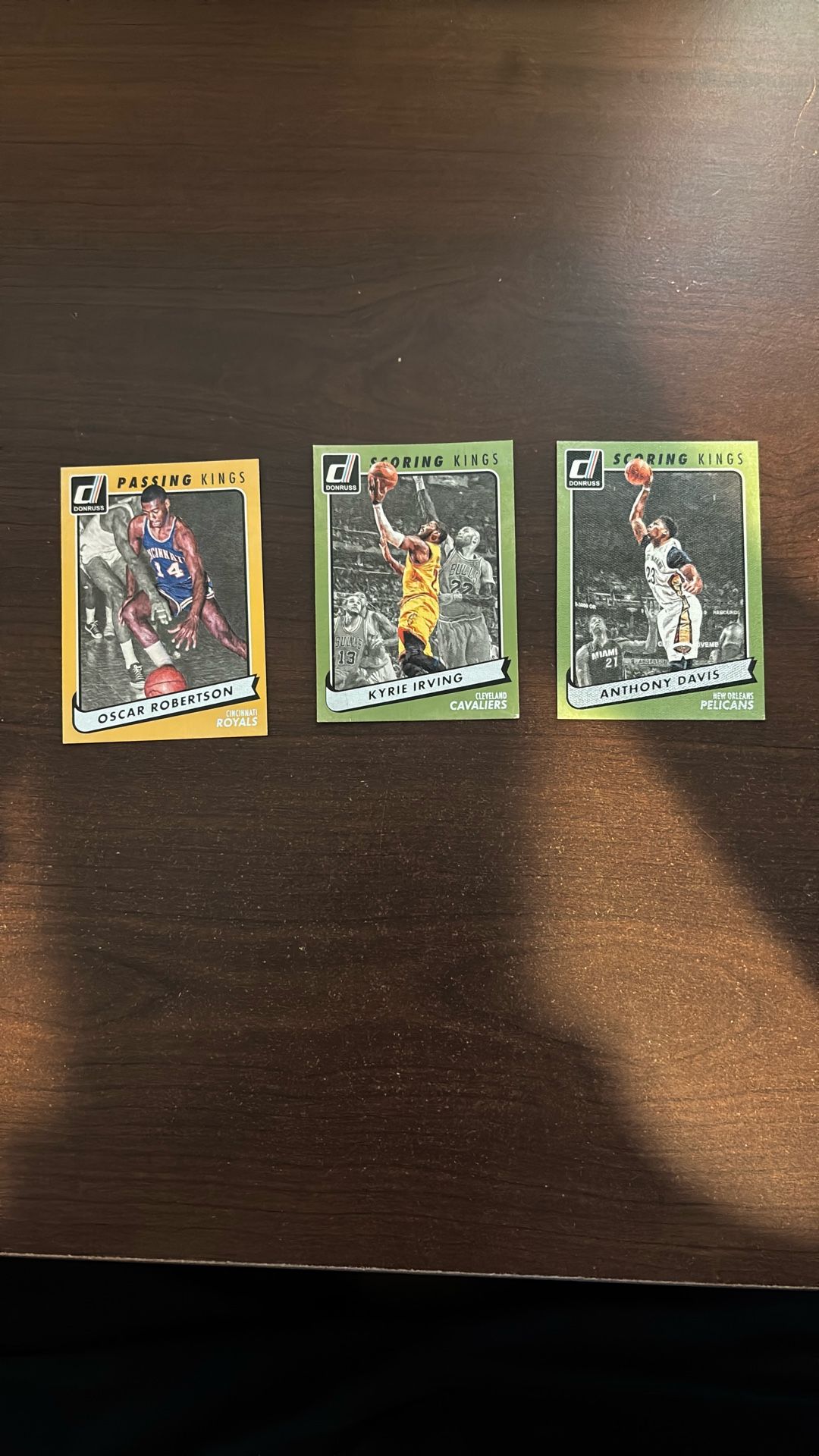 Donruss “Kings” 3-Card Bundle – NBA Stars & Legends