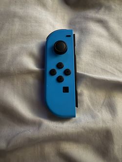 Nintendo Switch Joy-Con Controller Neon Blue left Joy-Con For Parts The top joy stick doesn’t work everything else works fine