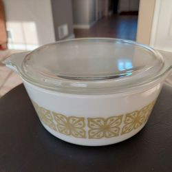 PYREX Green Autumn Floral (Verde) 475-8 2 1/2 QT

