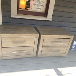 Two Nightstands/end Tables
