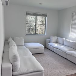 White 7 Piece Sectional Sofa 