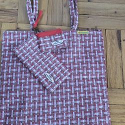 Brand New ... Beautiful Gift Set - Zippered Tote Bag, Zippered Wallet And Coin Bag From Philippines