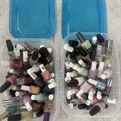 FREE Nail Polish Two Full Plastic Bins