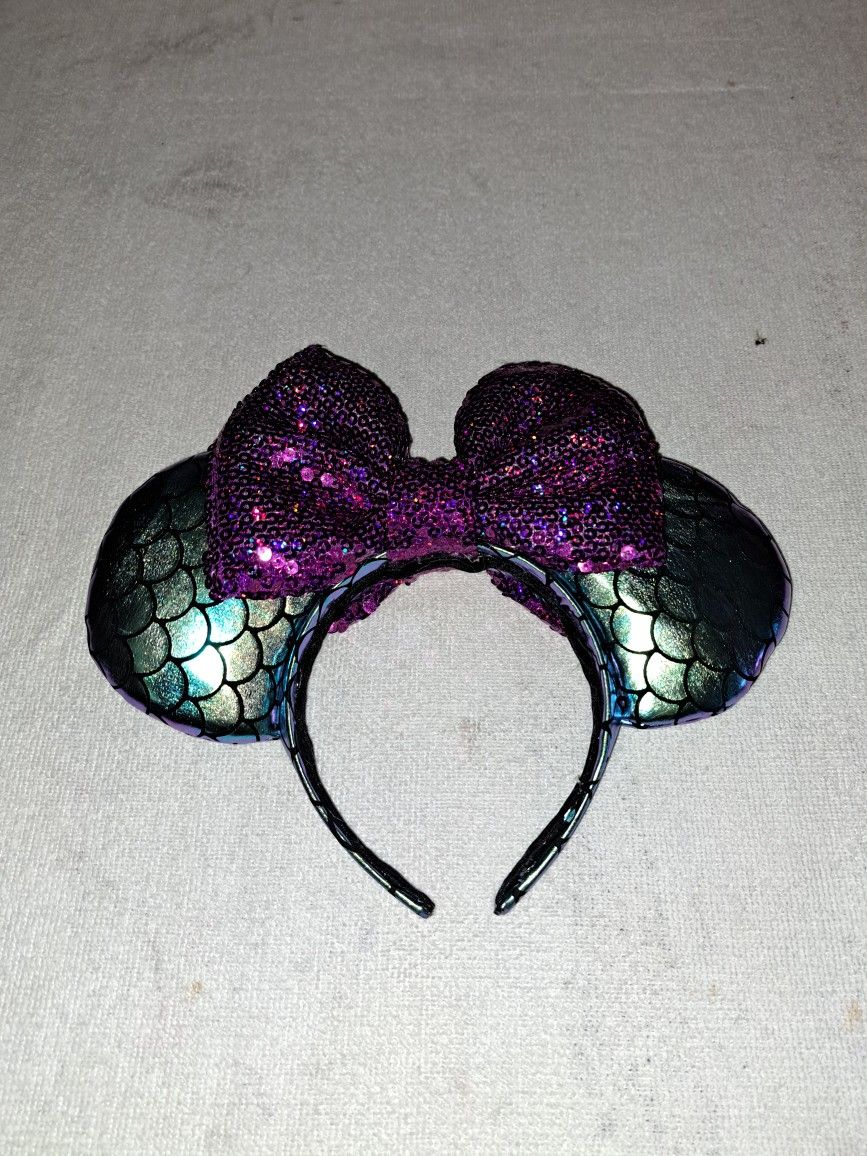 Disney Ariel Mickey Mouse Ears In Excellent New Condition