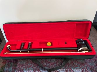 Brand New Vintage 2004 Yuetan Ebony Erhu (Chinese Fiddle) - Certified Premium