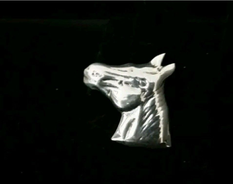 1.5" x 1.4" Handcrafted Large Sterling Silver Horse Stallion Pin Brooch, Taxco