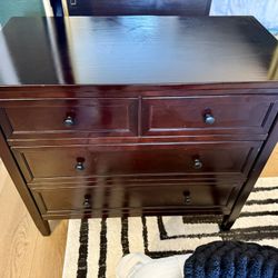 Solid Brown Wood 3 Dresser 