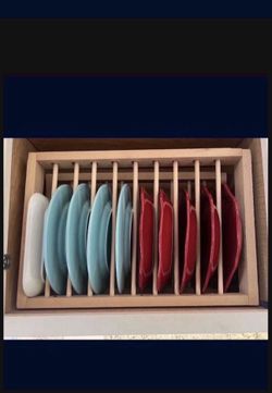 Organisores De Madera Para Los Platos Nunca Usados $30 El Par 