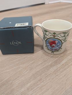 Vintage Lenox Holiday Inspirations Santa Christmas Mug w/ Original Box USA