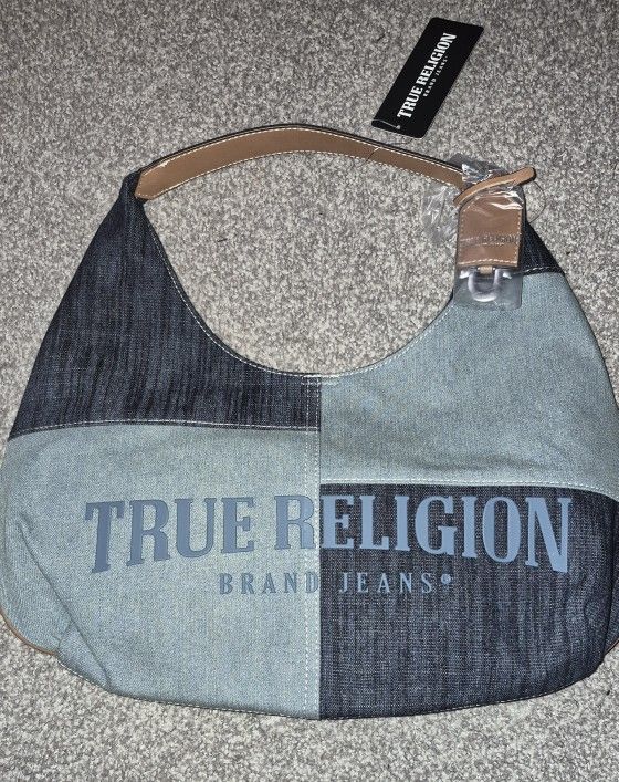 True Religion Denim Saddle Bag