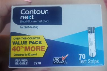 Contour blood glucose test strips 70 count