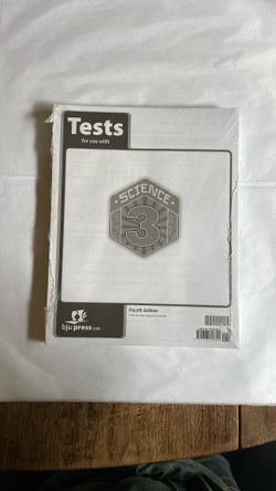 Science Three Tests Fourth Edition BJU Press