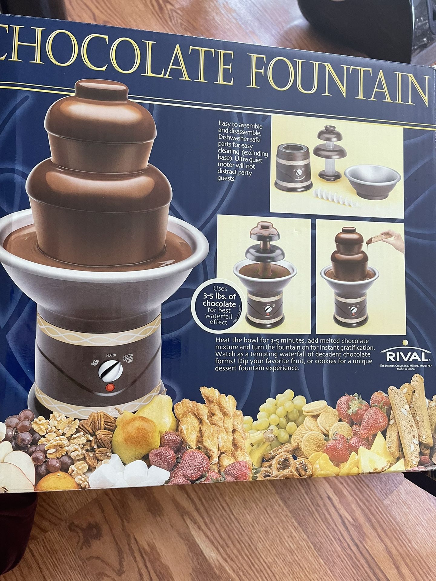 Chocolate Fountain Rival 3-5 Lbs Of Chocolate 🍫