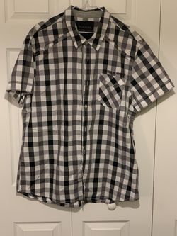Guess Plaid Button Up XXL