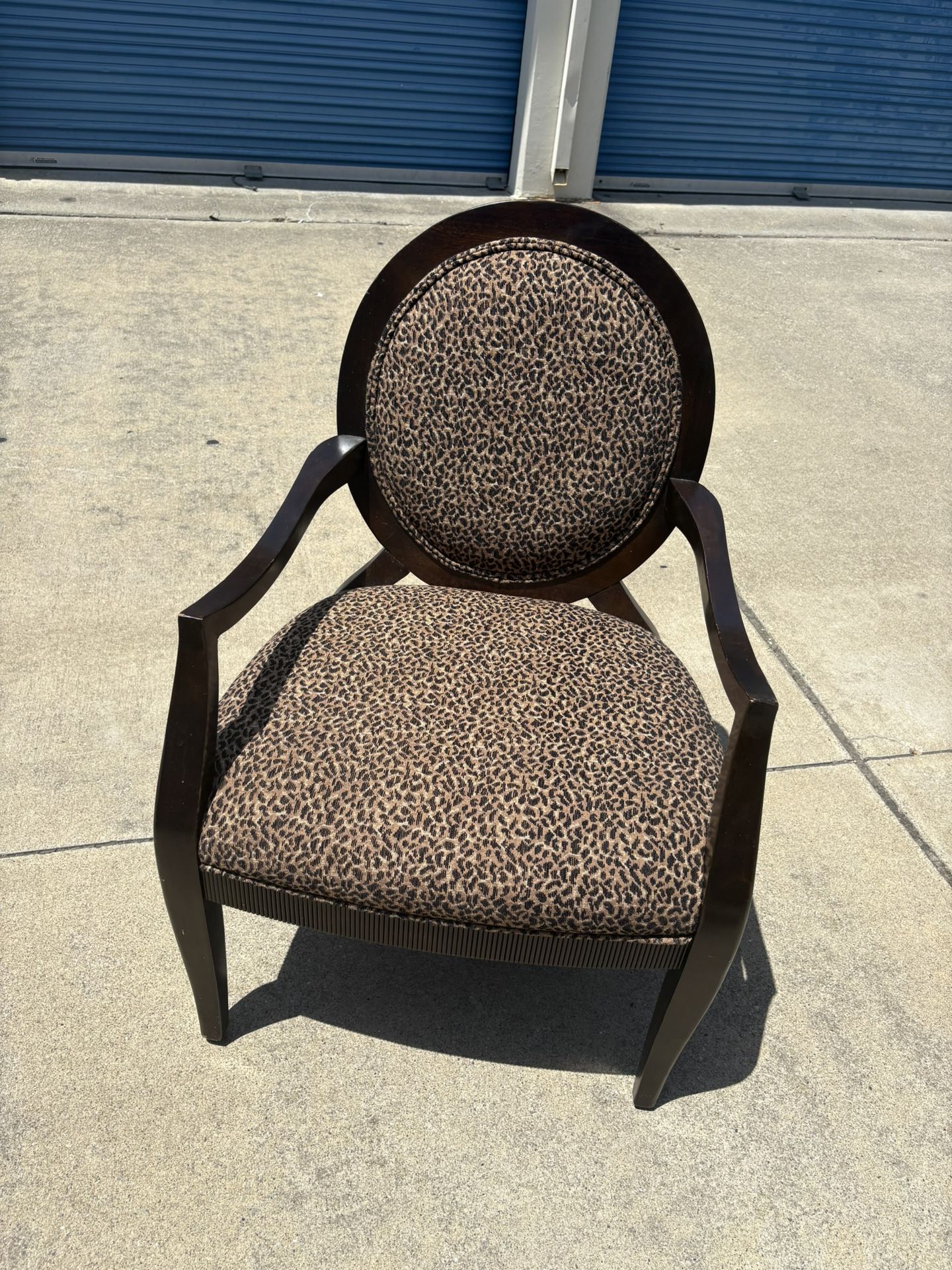 Leopard Printed End Chair