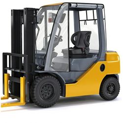 Forklift Cover for Rain with Rear Window, Waterproof Cab Enclosure Clear Fork Truck Cover with 0.5MM PVC Film, Anti-UV Universal Fit, 61"Top 51" L x 4