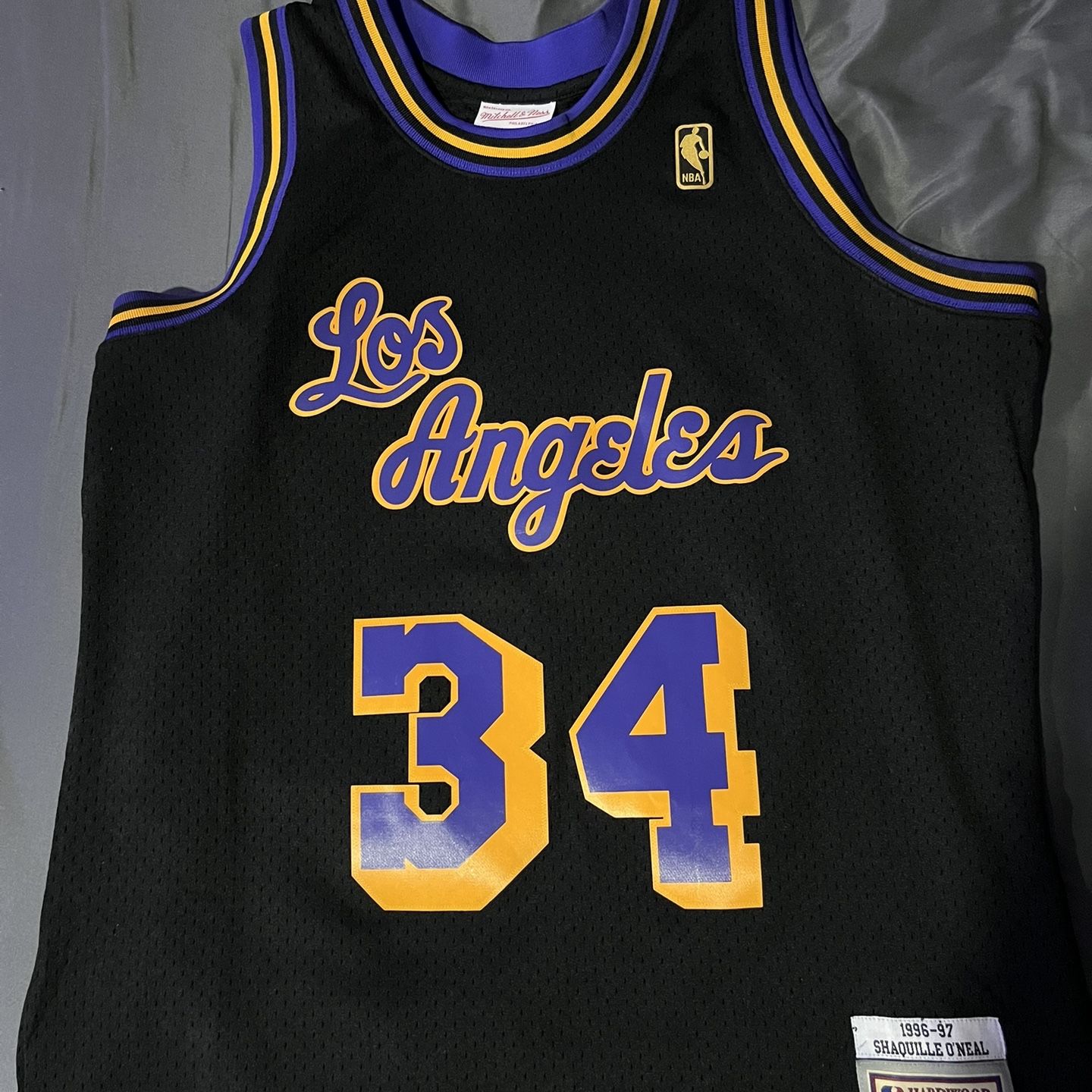 Authentic Mitchell & Ness (Hardwood Classics) Lakers Shaq Jersey 