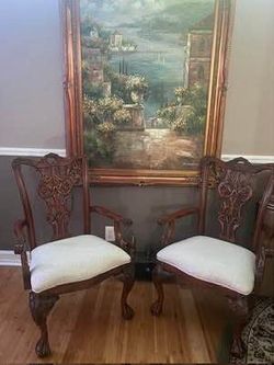 Traditional Chippendale style Dining Arm Chars