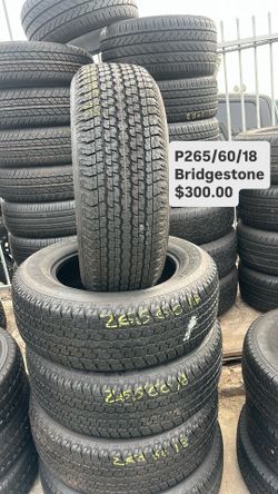265/60/18 BRIDGESTONE DUELLER Semi New All Four 
