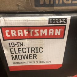 Craftsman 19” Electric Mower New In box