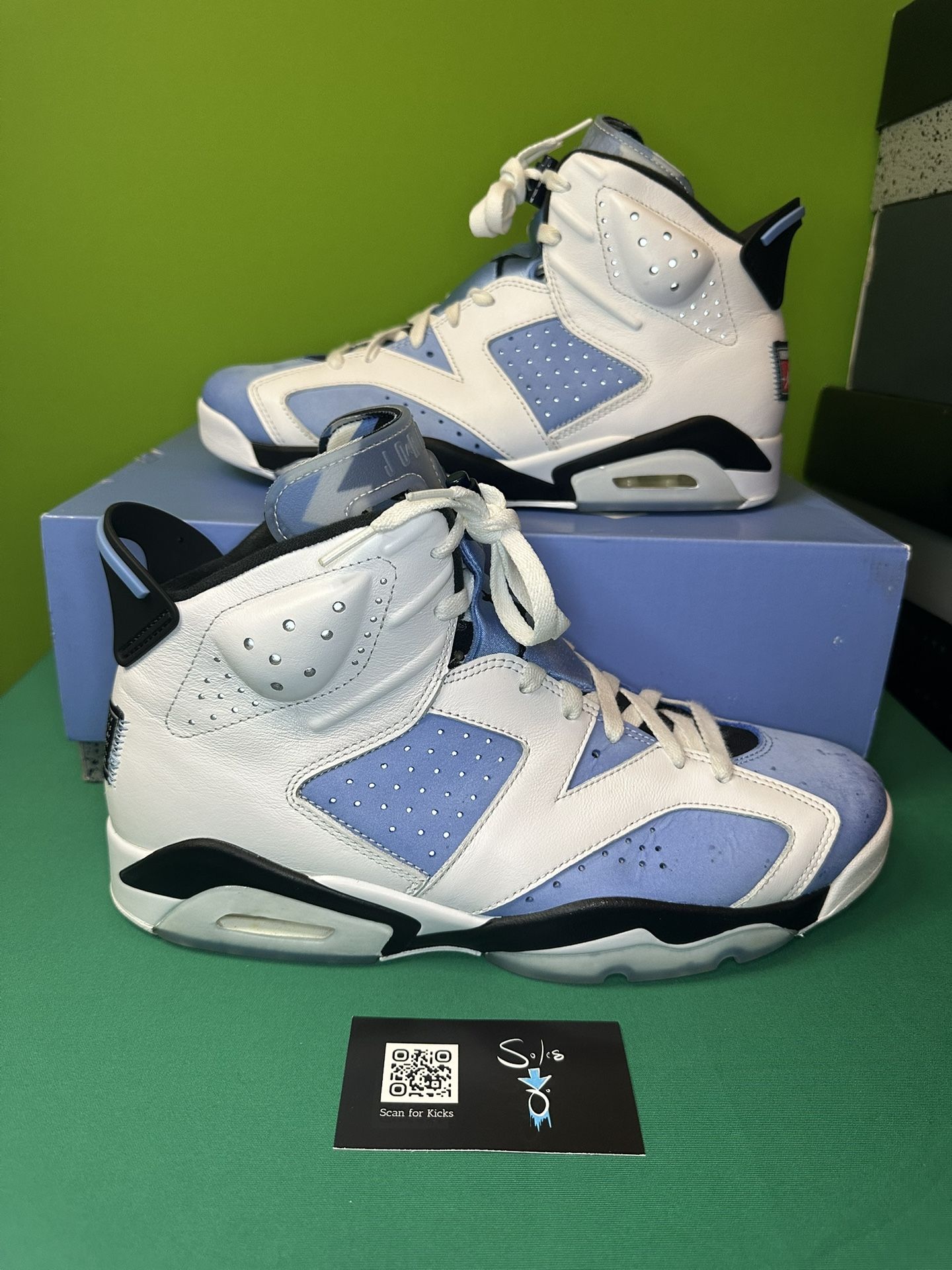 Air Jordan 6 Retro “UNC Home” USED Size 11.5 OG ALL CT8529-410