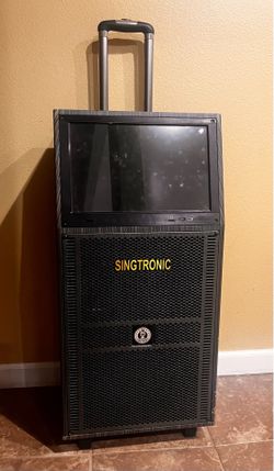 SINGTRONIC Mobile Karaoke Touchscreen Tablet Pro Level, Dual Cordless Microphones