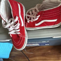 Red White Vans 
