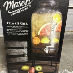 Mason Jar 11L/2.9 Gal