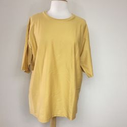 Brand New Women's COS Yellow Oversized Tunic T-Shirt Size Medium Large
