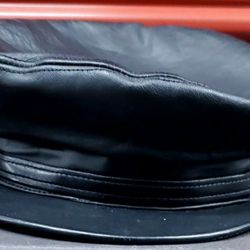 Vintage Leather Biker Cap