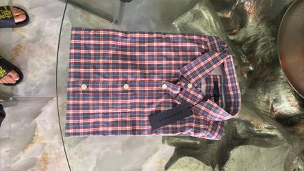 Concrete long sleeve button-down shirt