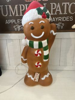 Lighted Gingerbread Man - New Blow Mold